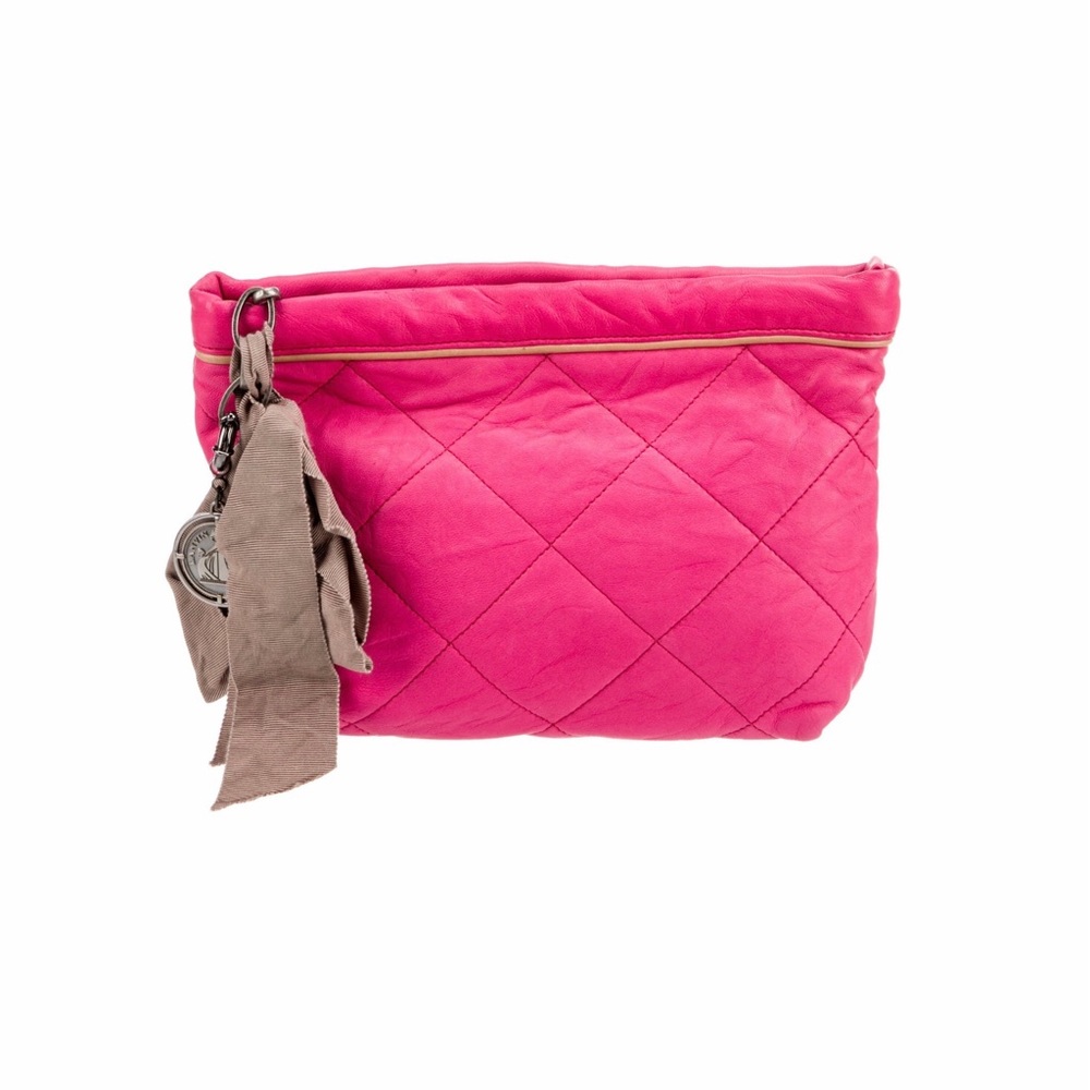 Lanvin Pink Leather Clutch